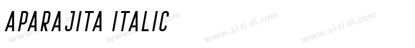 Aparajita Italic字体转换